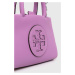 Kabelka Tory Burch Ella Bio Mini Tote- Bright Amethyst fialová farba