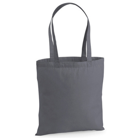 Westford Mill Nákupná bavlnená taška WM201 Graphite Grey