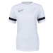 Nike DRI-FIT ACADEMY Pánske futbalové tričko, biela, veľkosť