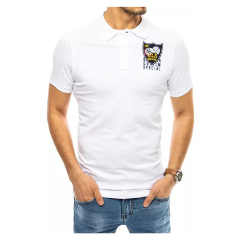 Polo shirt embroidered with white Dstreet
