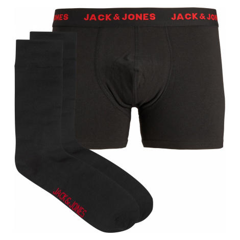 Jack&Jones Pánska sada - boxerky a ponožky JACRON Black XL Jack & Jones
