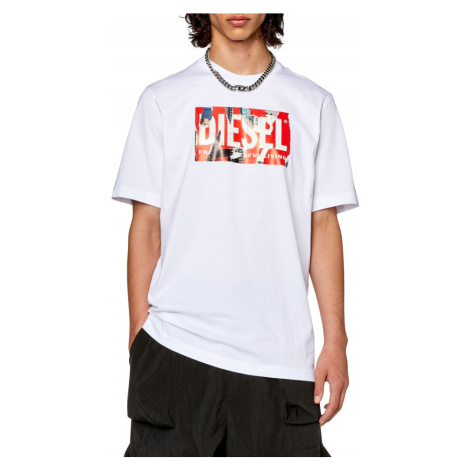 Tričko Diesel T-Just-L13 T-Shirt Bright White