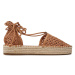 Aldo Espadrilky Picot 13741689 Hnedá