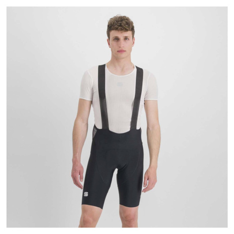 SPORTFUL Cyklistické nohavice krátke s trakmi - BODYFIT CLASSIC - čierna