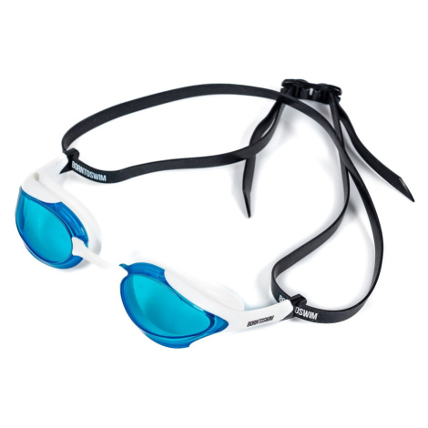 Plavecké okuliare borntoswim elite swim goggles modro/biela