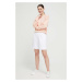 Šortky Emporio Armani Underwear dámske, biela farba, s potlačou, vysoký pás