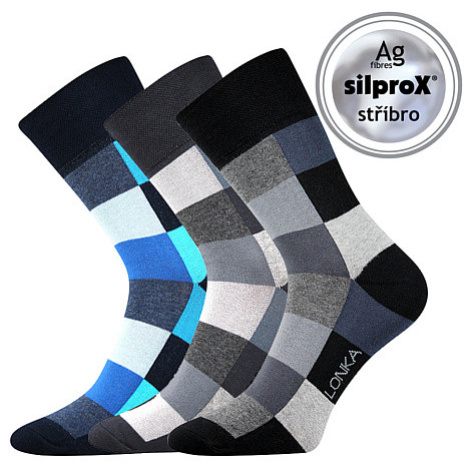 VoXX Ponožky Lonka Decube mix B šedo-modré, 3 páry