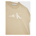 Calvin Klein Jeans Tričko Natural Dye Monogram IB0IB01532 Béžová Relaxed Fit