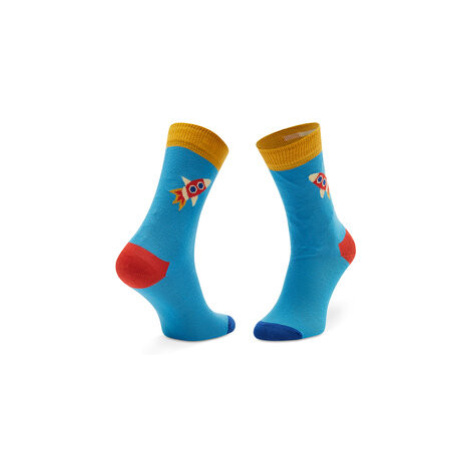 Happy Socks Vysoké detské ponožky KROK01-6000 Modrá