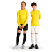 Detské spodné tričko na futbal Keepdry 500 s dlhými rukávmi žlté