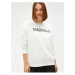 Koton Letter Embroidered Sweatshirt Thick Cotton