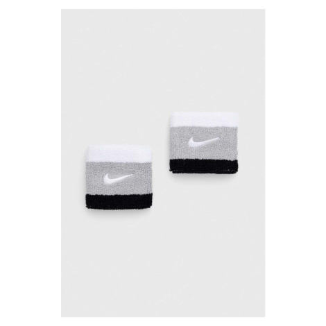 Potítka Nike 2-pak šedá farba