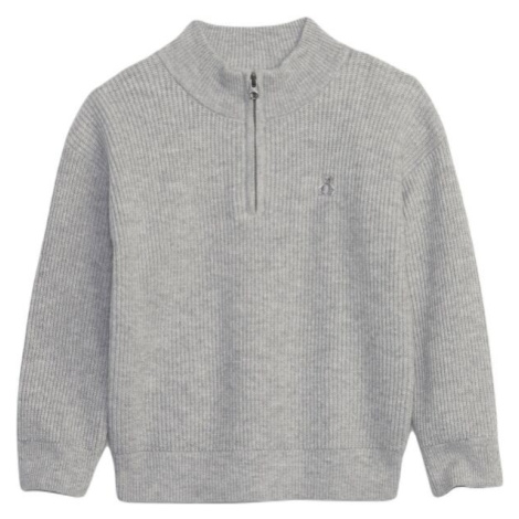 GAP CASHSOFT QUARTER ZIP HOLIDAY Detský sveter, sivá, veľkosť