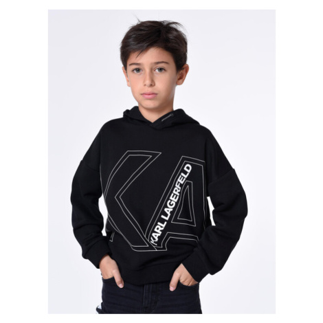 Karl Lagerfeld Kids Mikina Z25431 M Čierna Regular Fit