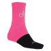 Ponožky Sensor Tour Merino ružová / čierna
