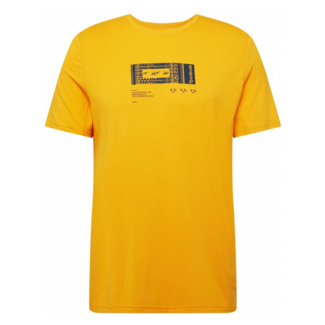 Reebok Funkčné tričko  žltá / čierna
