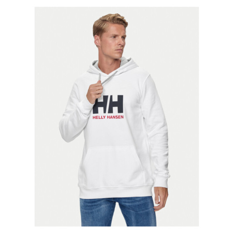 Helly Hansen Mikina Hh Logo 33977 Biela Regular Fit