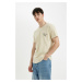 DEFACTO Slim Fit Crew Neck Printed Short Sleeve T-Shirt