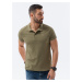 Ombre Polo tričká S1374 Olive