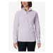 Light Purple Womens Patterned Sweatshirt with Stand-up Collar Columbia Glacia - Women