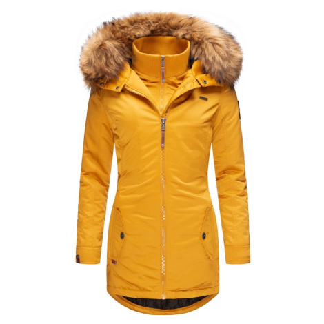 MARIKOO Zimný kabát 'Sanakoo'  zlatá žltá