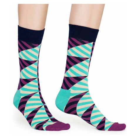 Farebné pruhované ponožky Diagonal Stripe – 36 - 40
