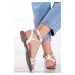 Biele nízke sandále Niara