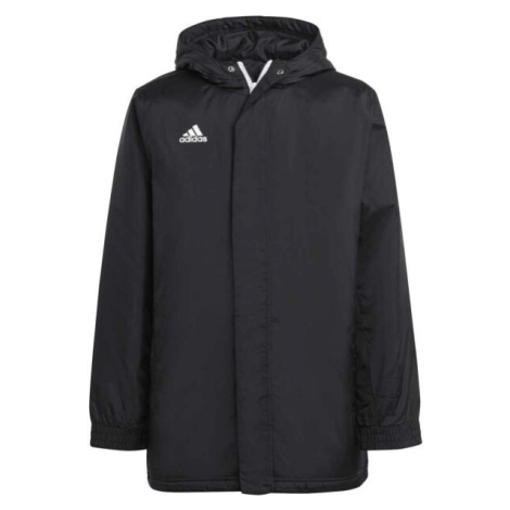 adidas ENTRADA 22 STADIUM JACKET Juniorská futbalová bunda, čierna, veľkosť