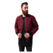 2-Tone Bomber Jacket burgundy/black