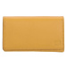 Žltá veľká kožená peňaženka &quot;Dominas&quot;