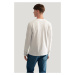 TRIČKO GANT REG TONAL SHIELD LS T-SHIRT EGGSHELL