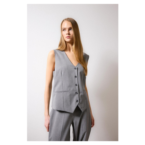 DEFACTO Long Fit Blazer Vest