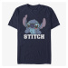 Queens Disney Lilo & Stitch - STITCH Unisex T-Shirt Navy Blue
