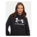 Under Armour Mikina Ua Rival Fleece Big Logo 1379501 Čierna Loose Fit