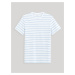 Modro-biele pánske basic pruhované tričko Celio Gebaser