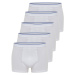 Trendyol White Multi Color Basic 5-Pack Cotton Boxer