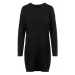 Vero Moda Dámske šaty VMHAPPY BASIC LS ZIPPER DRESS NOOS Black