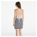 Šaty Tommy Jeans Crochet Stripe Dress Black