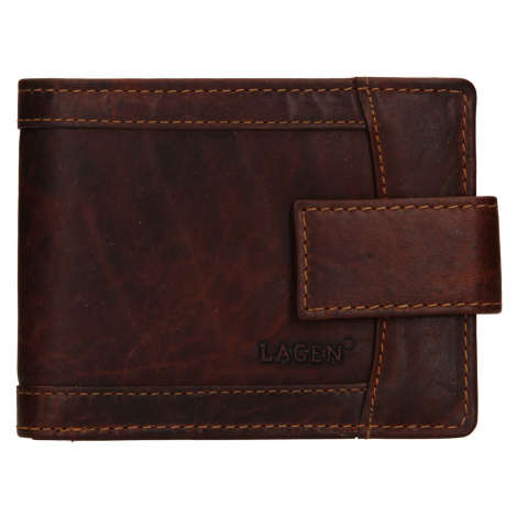 Pánska kožená peňaženka Lagen Jacki - hnedá