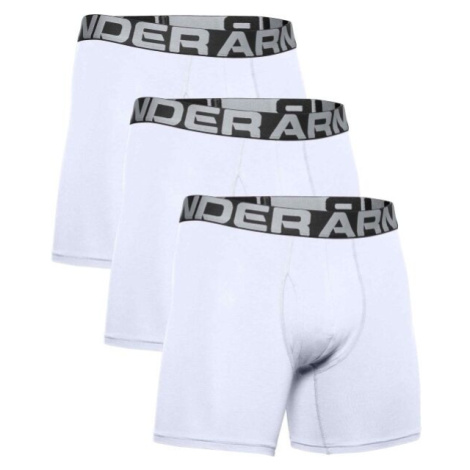 Under Armour UA CHARGED COTTON 6IN 3 PACK Pánske boxerky, biela, veľkosť