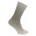Dámske luxusné sivé vlnené ponožky ALPAKA