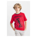 DEFACTO Boy's Crew Neck Printed Short Sleeve T-Shirt