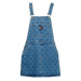 Tommy Jeans Šaty - DENIM DUNGAREE DRESS CF8011 modré