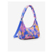 Purple-Blue Women's Patterned Handbag Desigual Abstractum Medley - Women