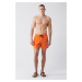 Avva Men's Orange Quick Dry Standard Size Plain Swimwear Marine Shorts