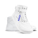 Barefoot tenisky Barebarics Zing - High Top - All White - Leather