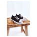 Kids Leather Sneakers BIG STAR KK374041 Black and White