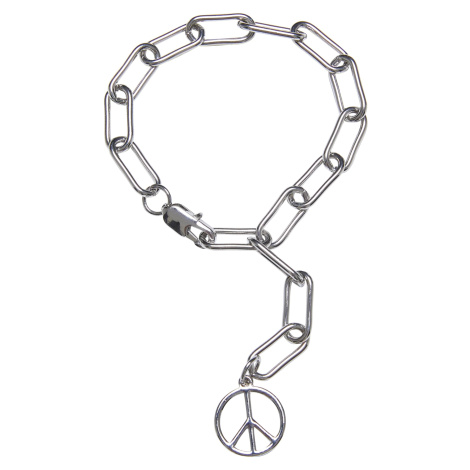 Y Chain Peace Bracelet - Silver Color Urban Classics