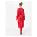 Karl Lagerfeld Košeľové šaty  červená / rubínová