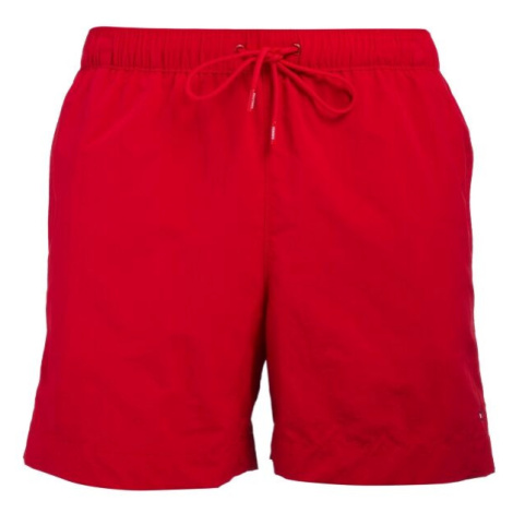Tommy Hilfiger ESS-MEDIUM DRAWSTRING Pánske plavecké šortky, červená, veľkosť